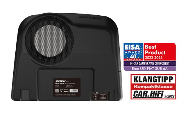 ETON Soundsystem für Fiat Ducato, bestehend aus ETON Upgrade FIAT Sub 6A, FIAT FD16, FIAT FD7C, A543DSP, ATS-ISOETON